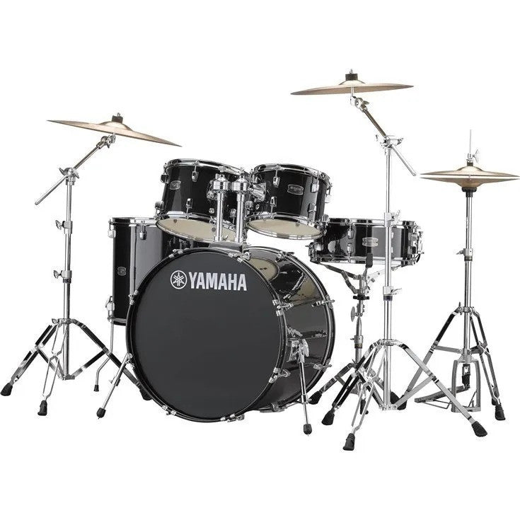 Yamaha Rydeen Euro Drum Kit with Hardware and Cymbals - Black Glitter