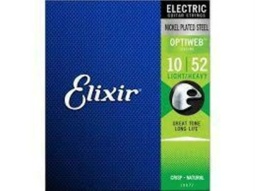 Elixir Optiweb 10-52 Light/Heavy Electric Guitar Strings