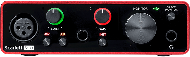 Focusrite Scarlett Solo 4th Gen USB Audio Interface