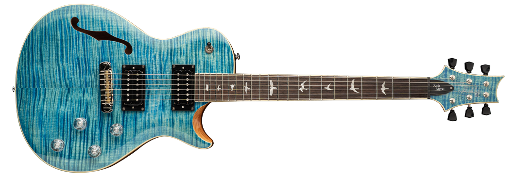   PRS SE Zach Myers Semi-hollow Electric Guitar - Myers Blue