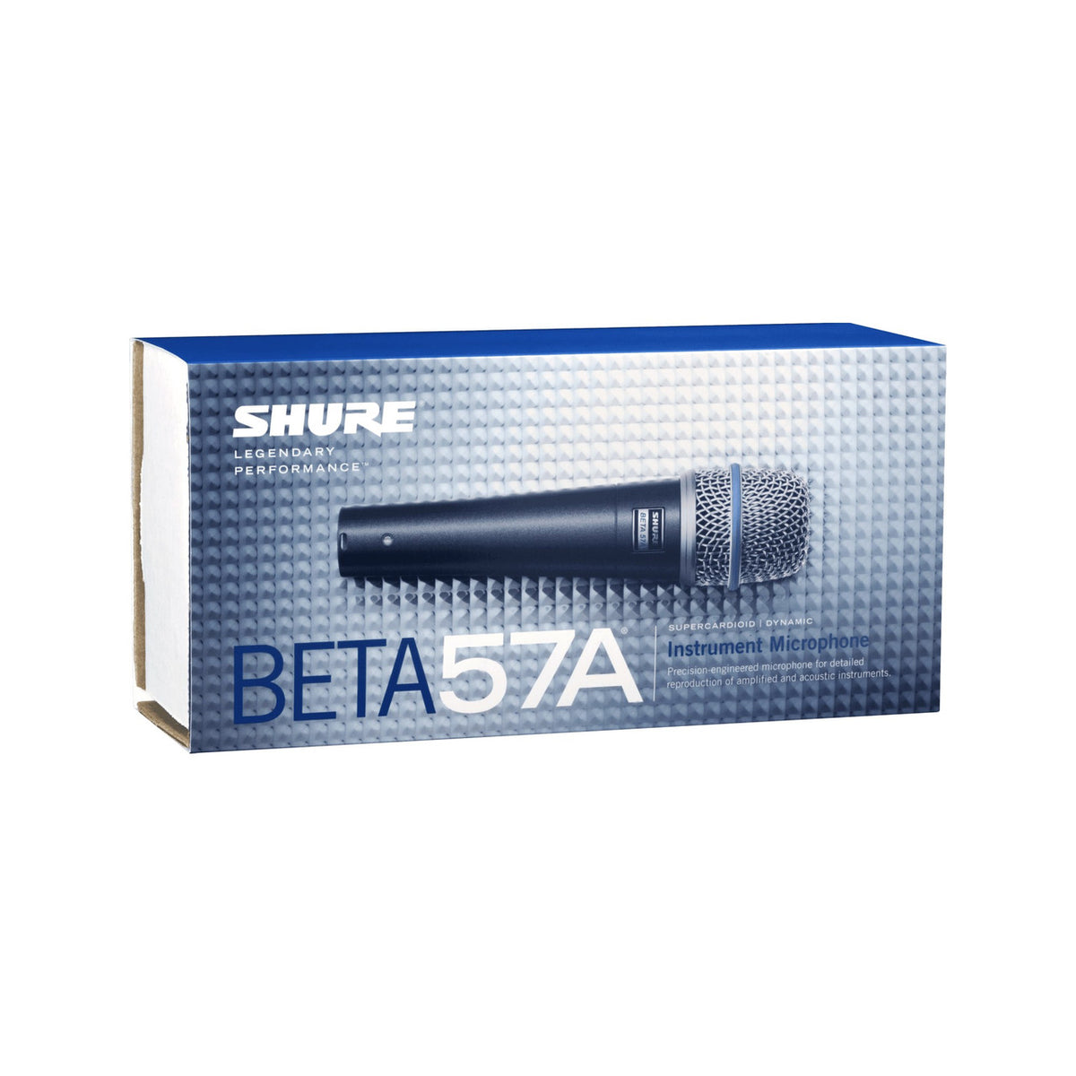 Shure Beta 57A instrument microphone retail box