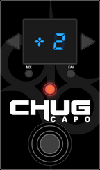 Solar CHUG CAPO settings diagram for straight semitone pitch shifting