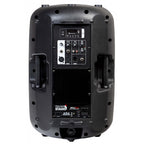 Italian Stage SPX12AUB 12-inch powered speaker, rear panel with media player and connections