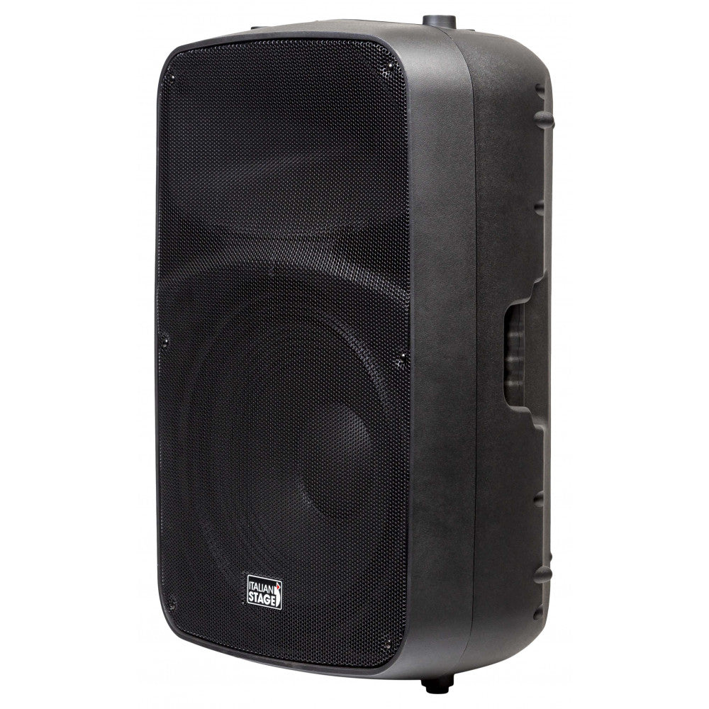 Italian Stage SPX15AUB 15-inch powered speaker, angled front view