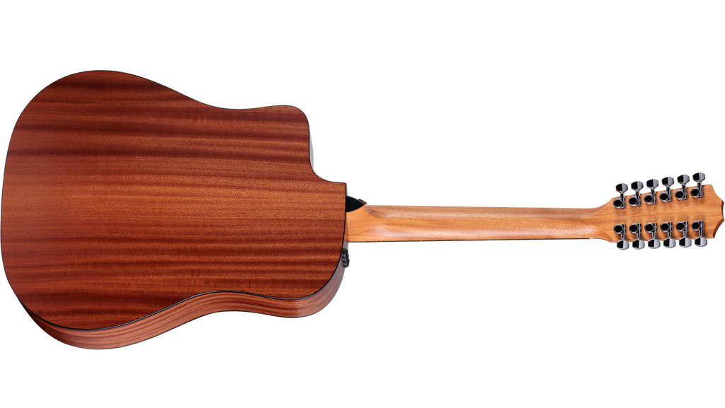 Full back view showing layered sapele and the neo-tropical mahogany neck