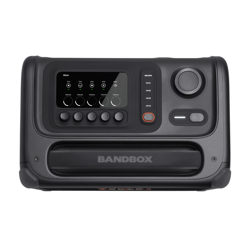 JBL BandBox Trio - Top view with mixer