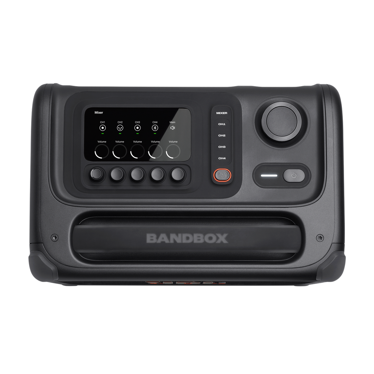 JBL BandBox Trio - Top view with mixer