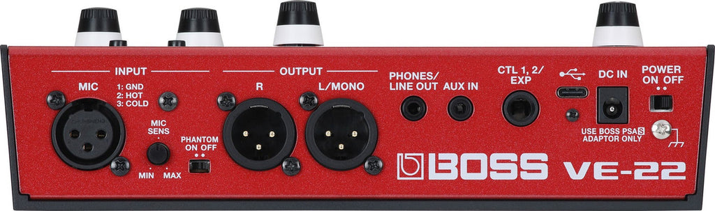 Boss VE-22 Vocal Effects and Looper Pedal 