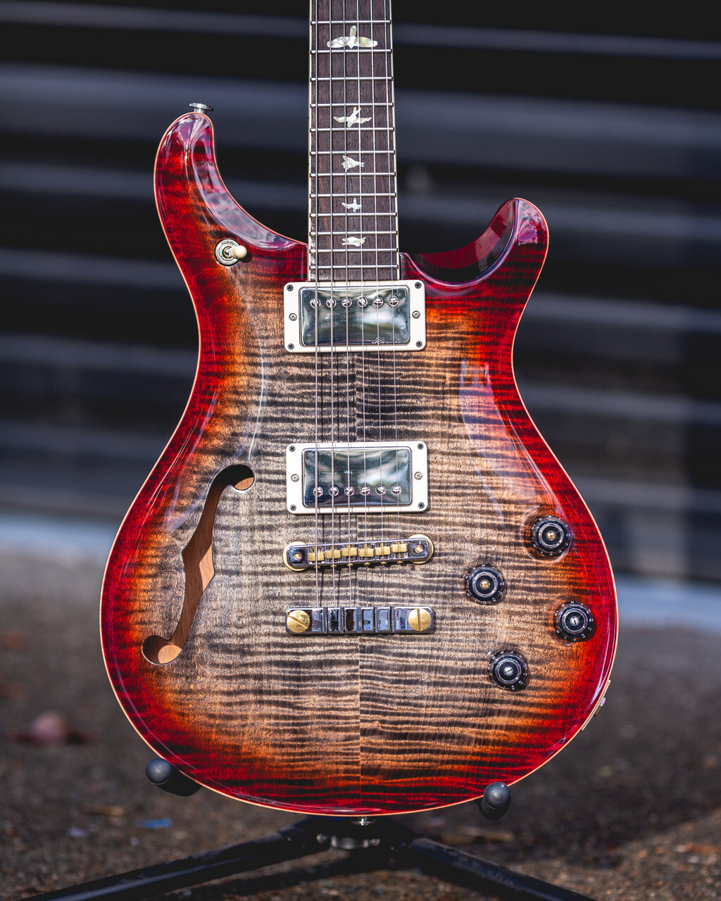PRS McCarty 594 Semi-Hollow Charcoal Cherry Burst